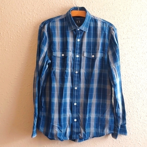 ARMANI Exchange Button Up Shirt. - Picture 1 of 4